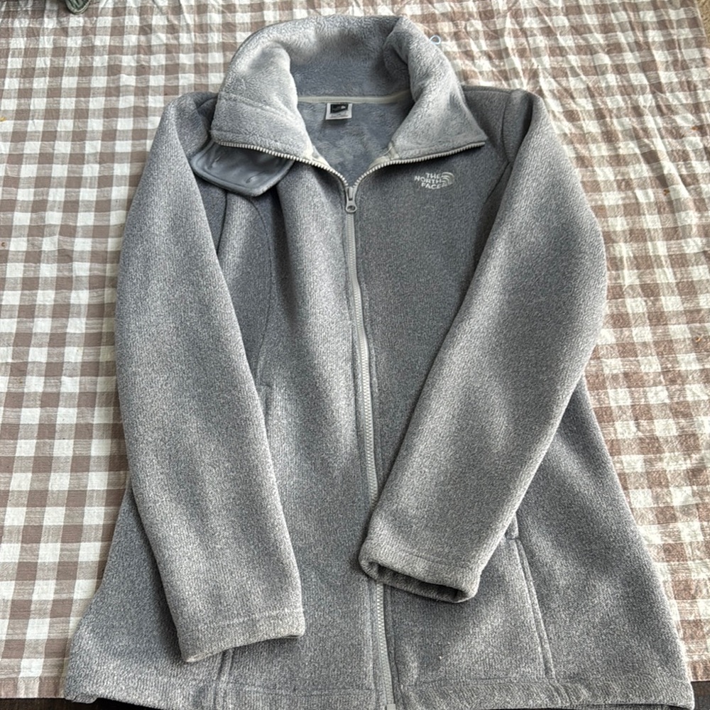 The North Face Women's Gray Fleece Jacket Size Large
